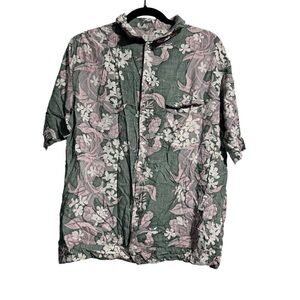 Final Home Rayon Hawaiian Shirt M Japanese Designer Archive Floral Aloha Rare
